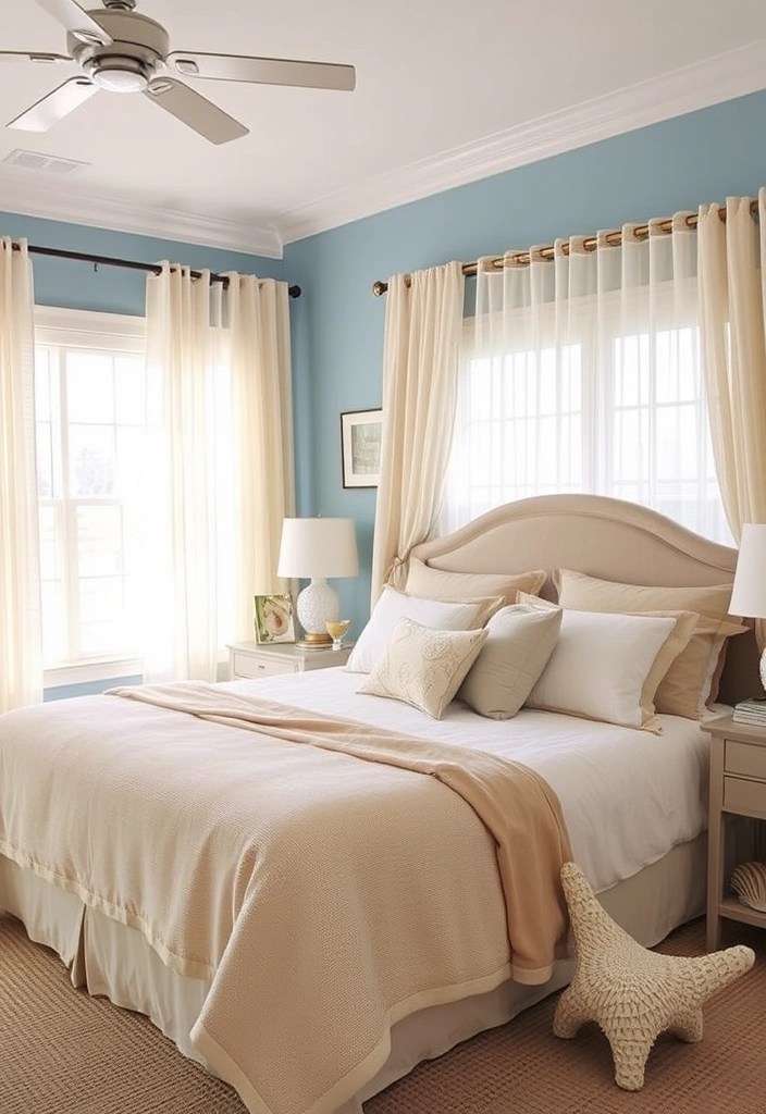 21 Dreamy Bedroom Makeovers That Cost Less Than $100 (You Won't Believe #7!) - 5. Coastal Vibes: Beachy Retreat
