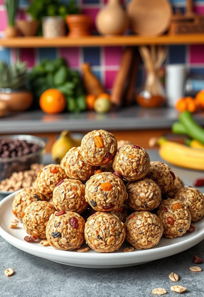 25 Quick Healthy Breakfasts You Can Make in Under 10 Minutes (Perfect for Rushed Mornings!) - 15. Fruit and Nut Energy Bites