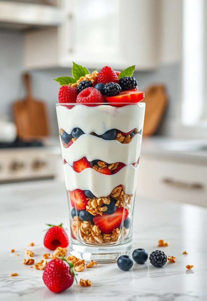 25 Quick Healthy Breakfasts You Can Make in Under 10 Minutes (Perfect for Rushed Mornings!) - 2. Greek Yogurt Parfait