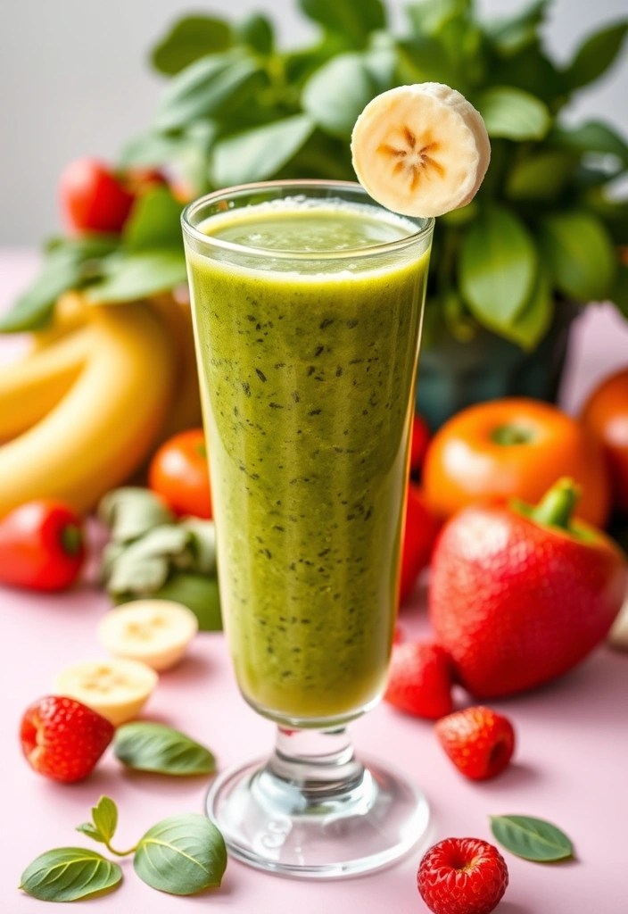 25 Quick Healthy Breakfasts You Can Make in Under 10 Minutes (Perfect for Rushed Mornings!) - 25. Green Smoothie