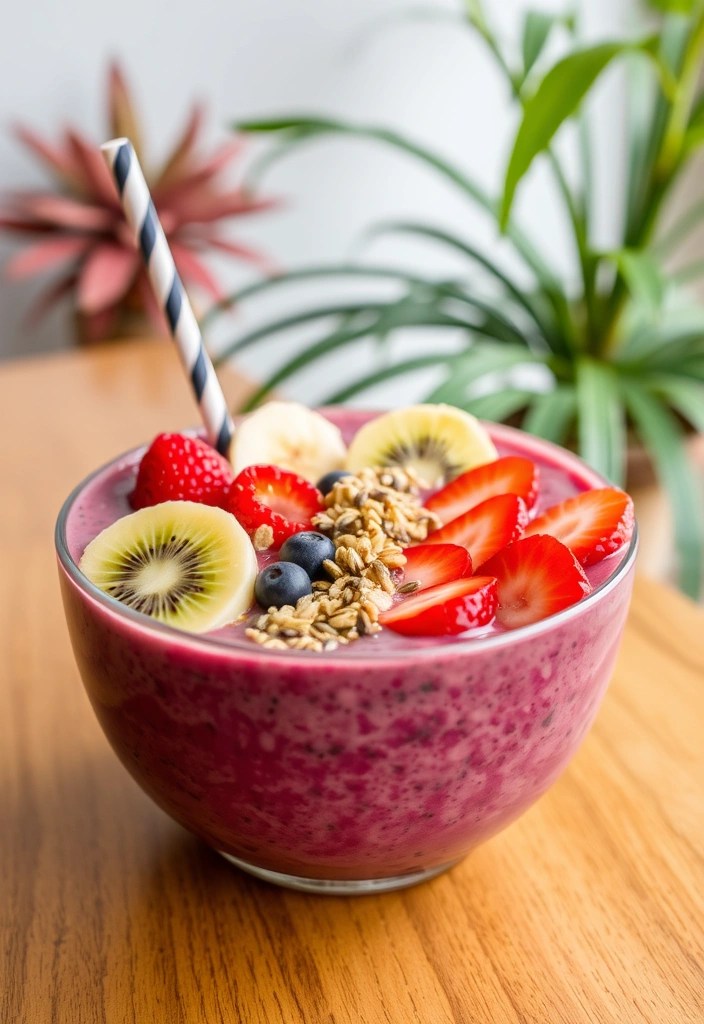 25 Quick Healthy Breakfasts You Can Make in Under 10 Minutes (Perfect for Rushed Mornings!) - 4. Smoothie Bowl