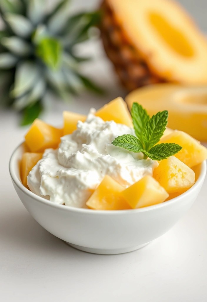 25 Quick Healthy Breakfasts You Can Make in Under 10 Minutes (Perfect for Rushed Mornings!) - 9. Cottage Cheese with Pineapple