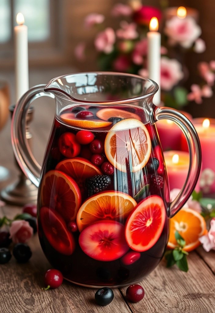 7 Boozy Valentine's Day Drinks to Get You in the Mood (You’ll Love #2!) - 7. Romantic Red Wine Sangria