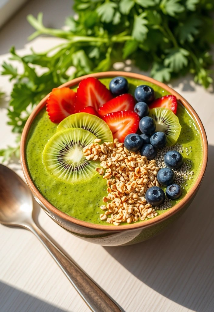 7 Energy-Boosting Healthy Breakfasts You Need to Try Today (Your Mornings Will Thank You!) - 1. Energizing Green Smoothie Bowl