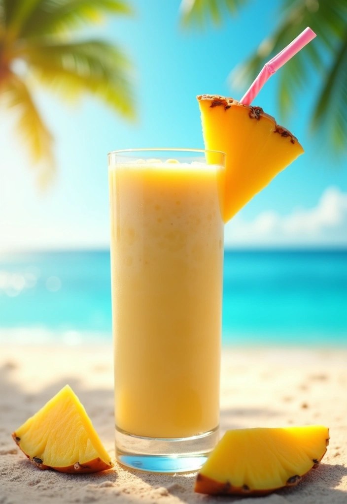 8 Fiber-Rich Smoothies for Detoxing Your Body (You’ll Love #6!) - 3. Tropical Fiber Smoothie