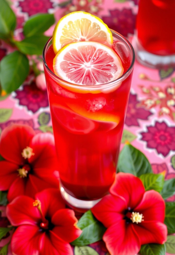 8 Homemade Healthy Ramadan Drinks to Spice Up Your Iftar (Don't Miss #5!) - 6. Hibiscus Iced Tea