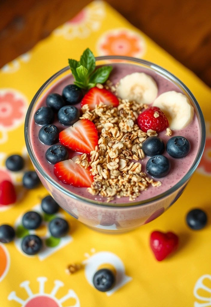 8 Quick Breakfast Recipes That'll Make Your Mornings a Breeze! - 3. Smoothie Bowl with Granola