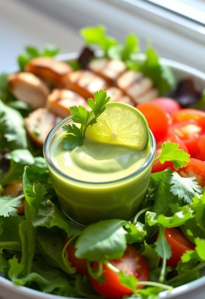 9 Flavor-Packed Homemade Dressings to Elevate Your Healthy Salads! - 1. Creamy Avocado Dressing