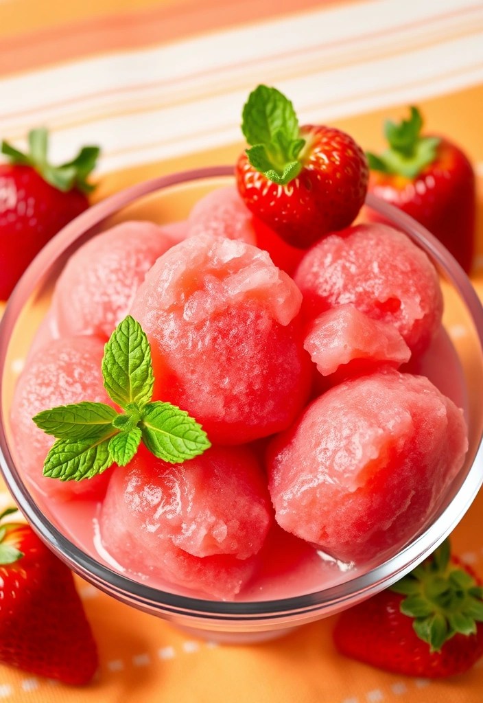 9 Healthy Desserts That Taste Too Good to Be True (You Won't Want to Share #3!) - 9. Fruit Sorbet