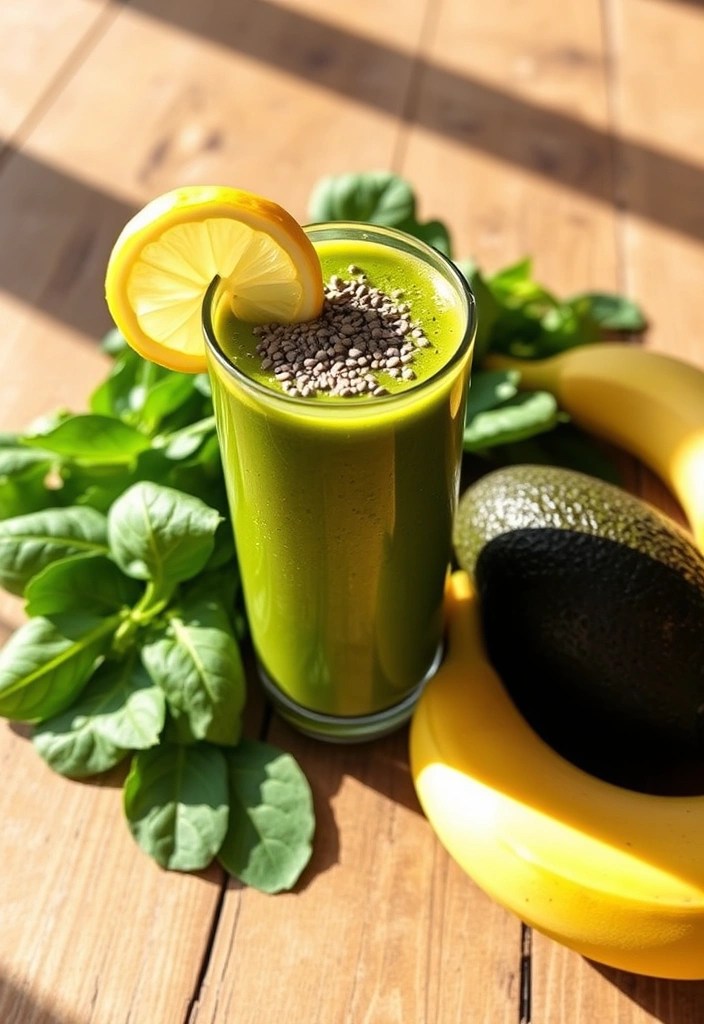 9 Refreshing Smoothies That Will Detox Your Body in 24 Hours (Don't Miss #6!) - 1. Green Goddess Smoothie