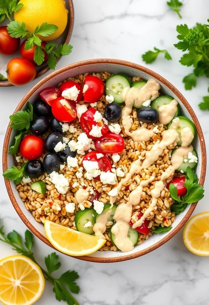 Healthy Dinner: 10 Simple Recipes to Nourish Your Body and Delight Your Taste Buds! - 10. Mediterranean Grain Bowl