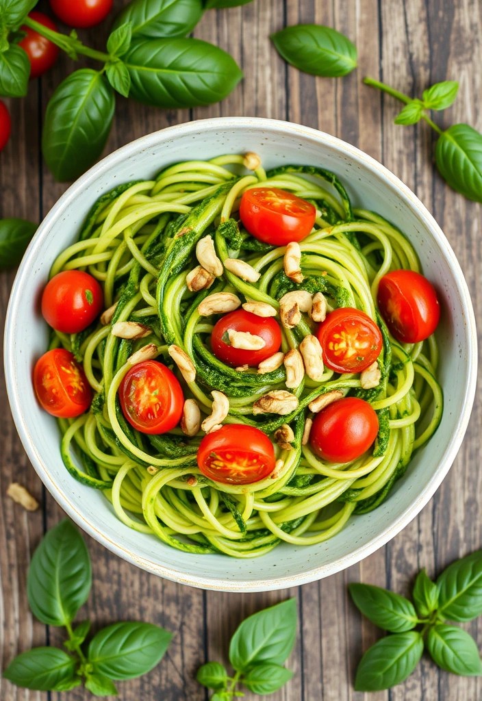 Healthy Dinner: 10 Simple Recipes to Nourish Your Body and Delight Your Taste Buds! - 3. Zucchini Noodles with Pesto