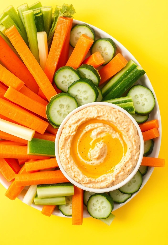 Healthy Snacks: 10 Easy Recipes to Keep You Energized All Day! - 5. Veggie Sticks with Hummus
