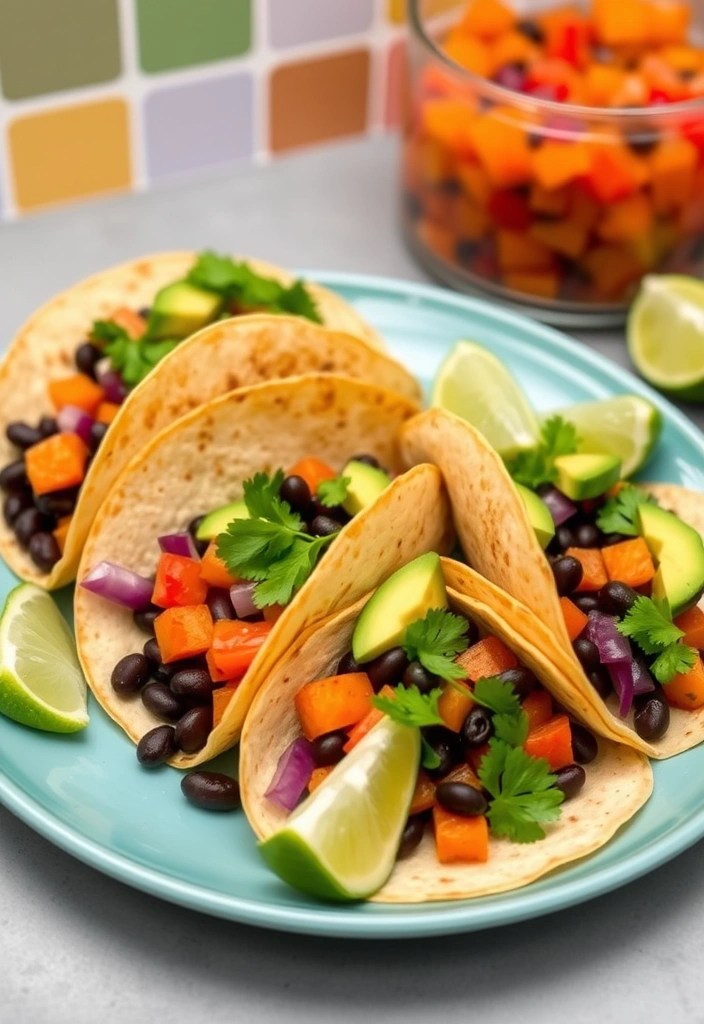 Prep for Love: 6 Easy Healthy Valentine's Day Lunch Ideas for Busy Couples! - 5. Sweet Potato & Black Bean Tacos