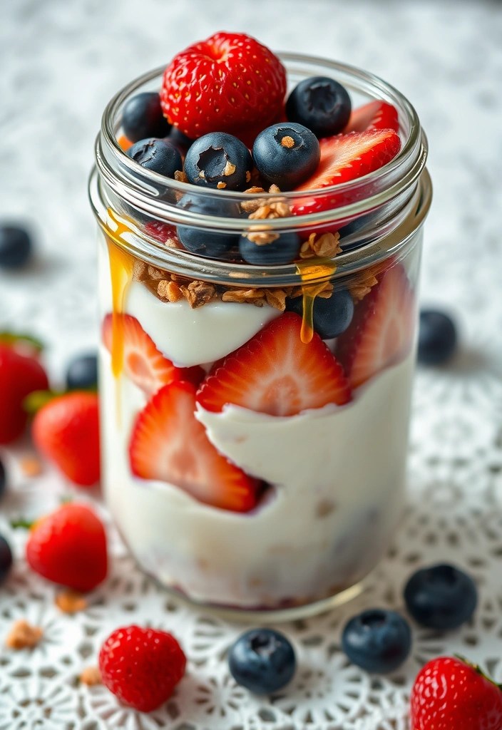 Prep for Love: 6 Easy Healthy Valentine's Day Lunch Ideas for Busy Couples! - 6. Berry & Yogurt Parfait