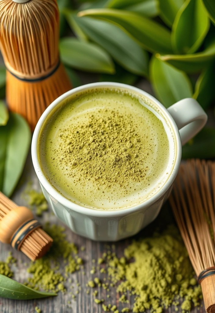 Revitalize Your Ramadan: 12 Detoxifying Healthy Drinks for a Refreshing Fast! - 11. Matcha Green Tea Latte