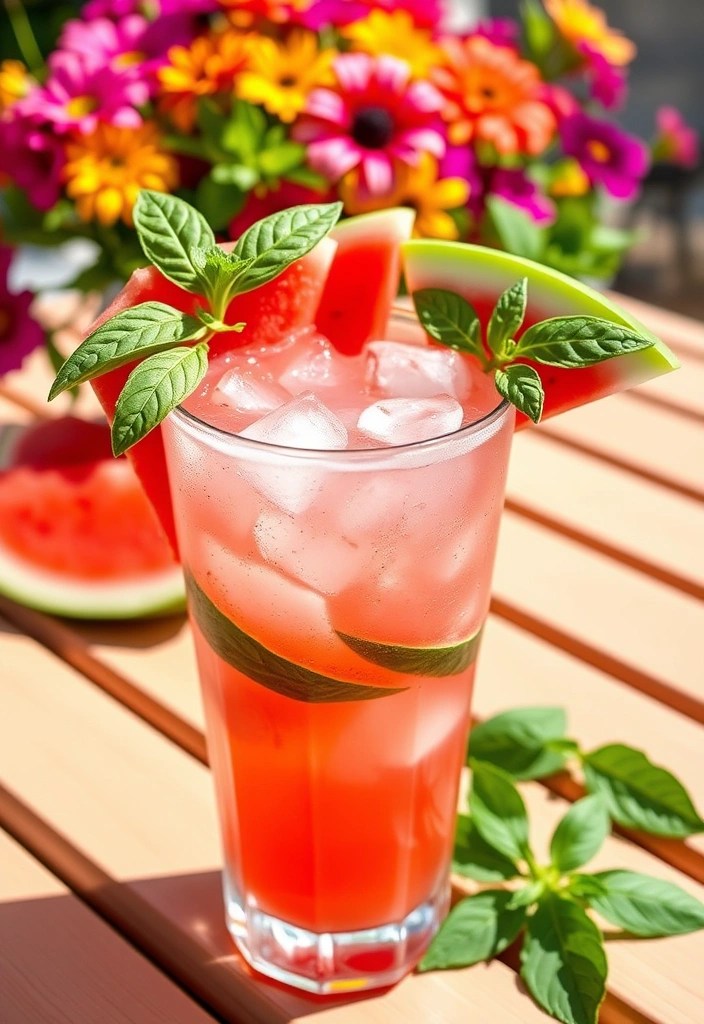 Revitalize Your Ramadan: 12 Detoxifying Healthy Drinks for a Refreshing Fast! - 3. Watermelon Basil Cooler