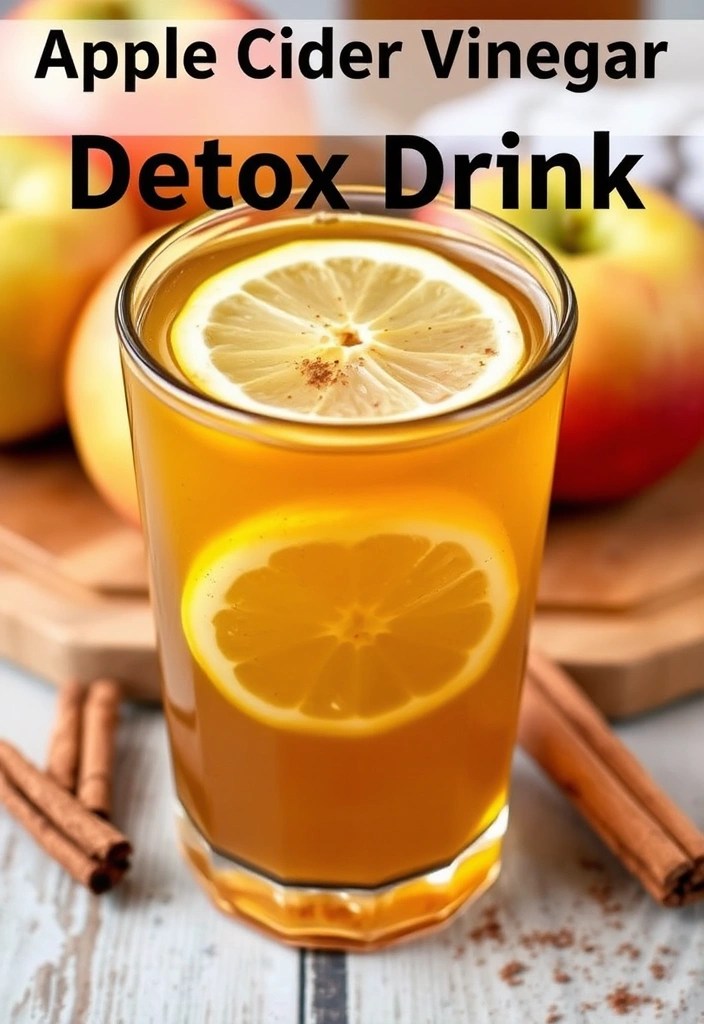 Revitalize Your Ramadan: 12 Detoxifying Healthy Drinks for a Refreshing Fast! - 8. Apple Cider Vinegar Detox Drink