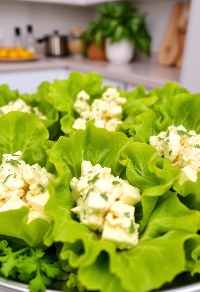 The Ultimate Guide to Healthy Lunches That Balance Nutrients and Taste! - 10. Egg Salad Lettuce Wraps