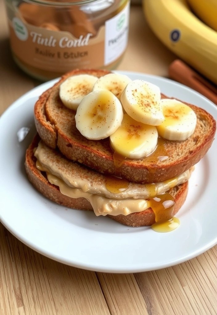 The Ultimate Guide to Healthy Lunches That Balance Nutrients and Taste! - 15. Almond Butter Banana Toast
