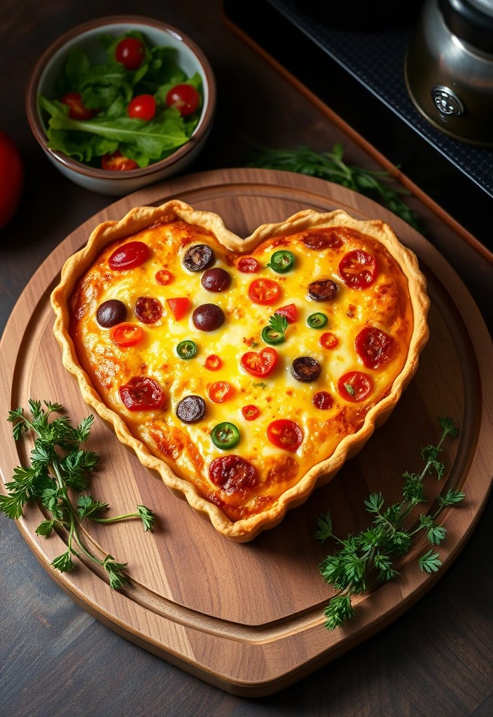 Valentine's Day Lunch: 10 Romantic Ideas for a Perfect Date! - 6. Heart-Shaped Quiche