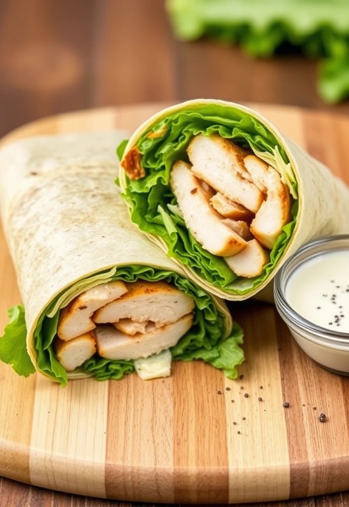 Your Ultimate Guide to Healthy Sandwiches: 15 Wholesome Recipes You Can’t Resist! - 10. Chicken Caesar Wrap