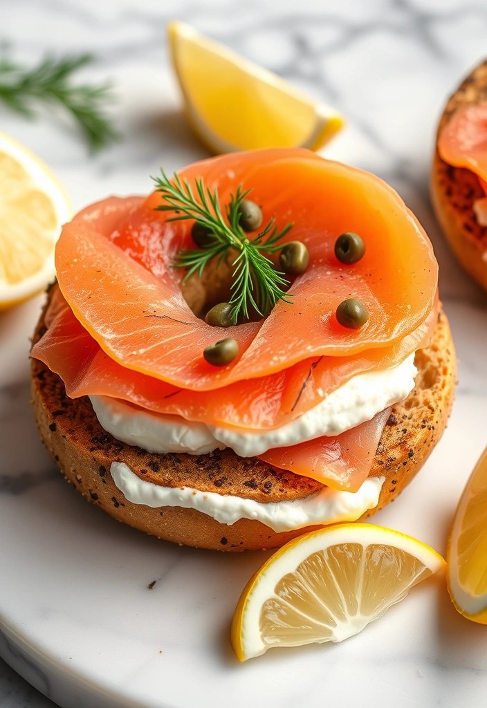 Your Ultimate Guide to Healthy Sandwiches: 15 Wholesome Recipes You Can’t Resist! - 5. Smoked Salmon & Cream Cheese Bagel
