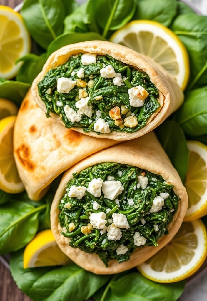 Your Ultimate Guide to Healthy Sandwiches: 15 Wholesome Recipes You Can’t Resist! - 9. Spinach & Feta Stuffed Pita