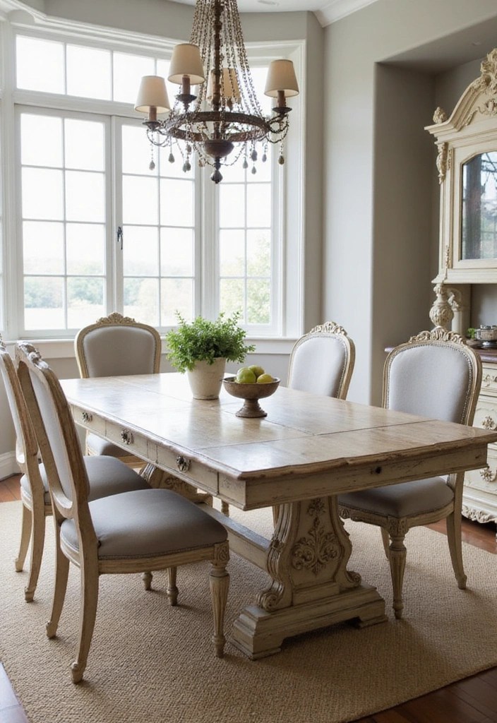 10 Dining Table Trends You Need to Know About for a Chic Home Makeover! - 4. Vintage Flair