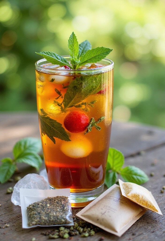 10 Refreshing Healthy Spring Drinks That Will Revitalize Your Day! - 10. Herbal Infused Iced Tea