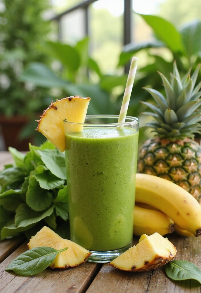 10 Refreshing Healthy Spring Drinks That Will Revitalize Your Day! - 3. Tropical Green Smoothie