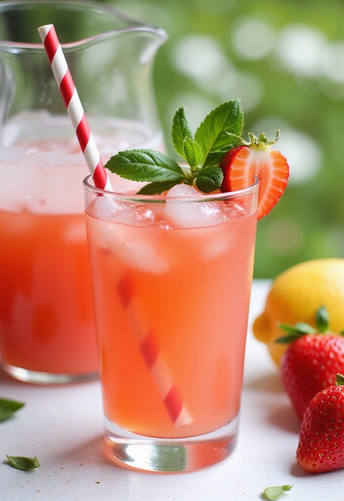 10 Refreshing Healthy Spring Drinks That Will Revitalize Your Day! - 8. Strawberry Basil Lemonade