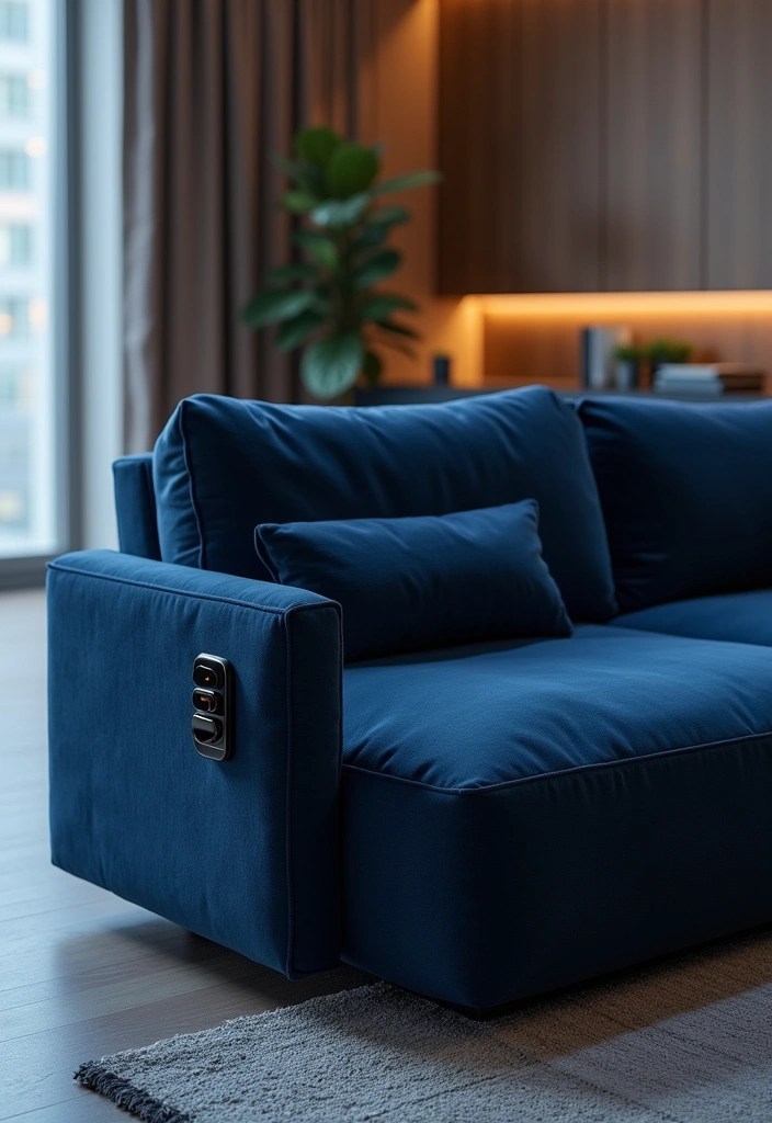 10 Space-Saving Small Sofas That'll Transform Your Tiny Living Room! - 10. Futuristic Smart Sofas