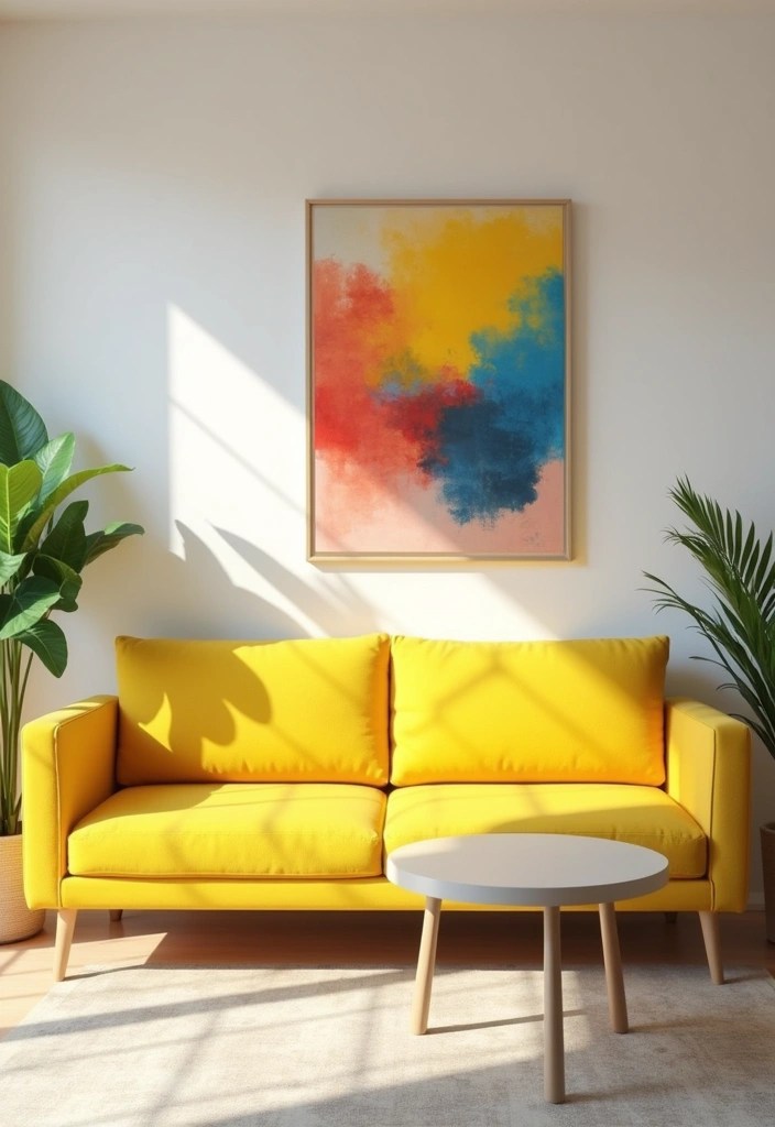 10 Space-Saving Small Sofas That'll Transform Your Tiny Living Room! - 7. Bright and Bold Statement Sofas