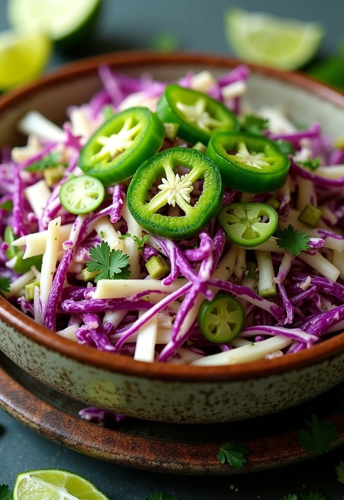 11 Crunchy Cabbage Salads You’ll Want to Eat Every Day (You Won't Believe #5!) - 3. Spicy Cabbage Slaw with Jalapeños