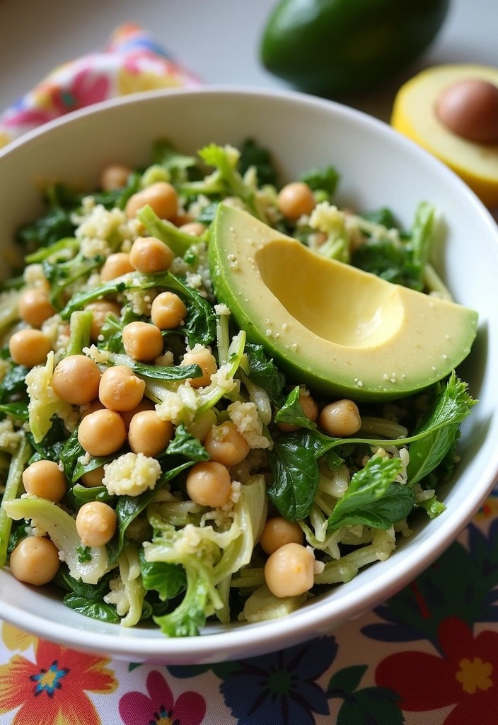 11 Crunchy Cabbage Salads You’ll Want to Eat Every Day (You Won't Believe #5!) - 8. Cabbage Salad with Avocado and Chickpeas