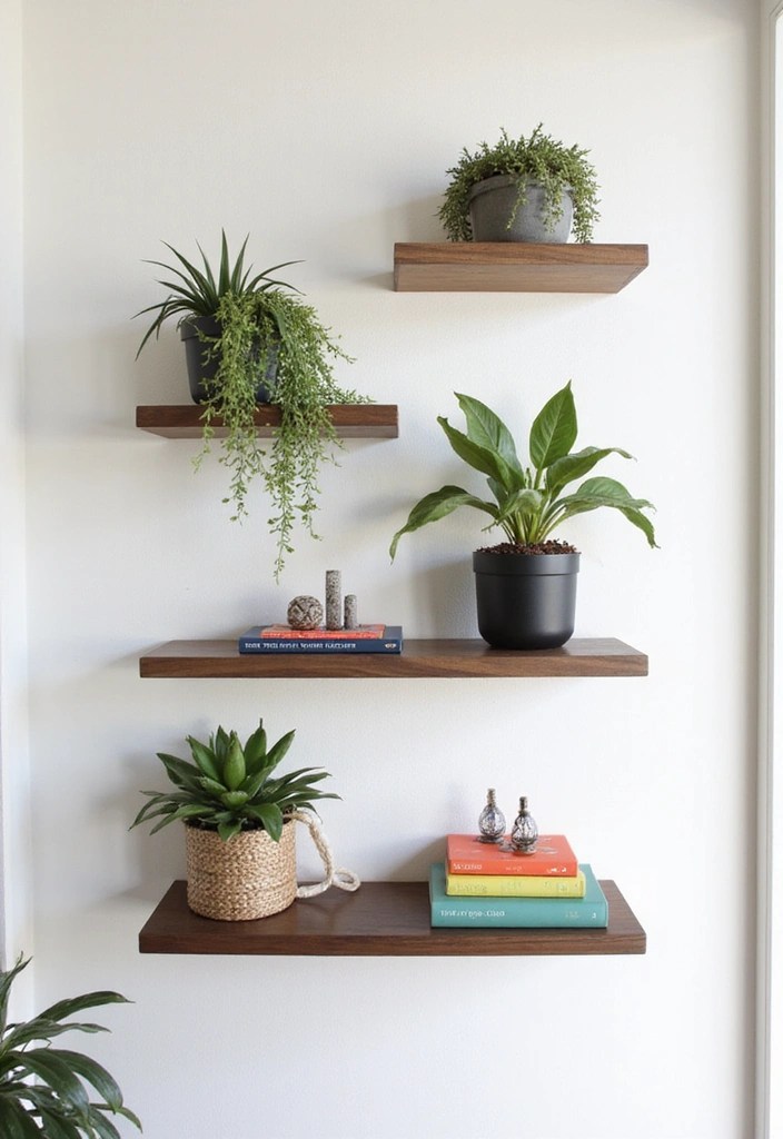 11 DIY Hallway Decor Projects That Are Easy and Budget-Friendly (Try #6!) - 2. DIY Floating Shelves