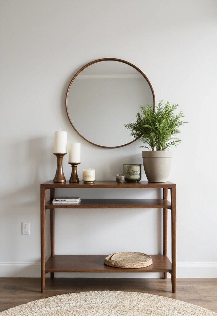 11 DIY Hallway Decor Projects That Are Easy and Budget-Friendly (Try #6!) - 6. Stylish Console Table