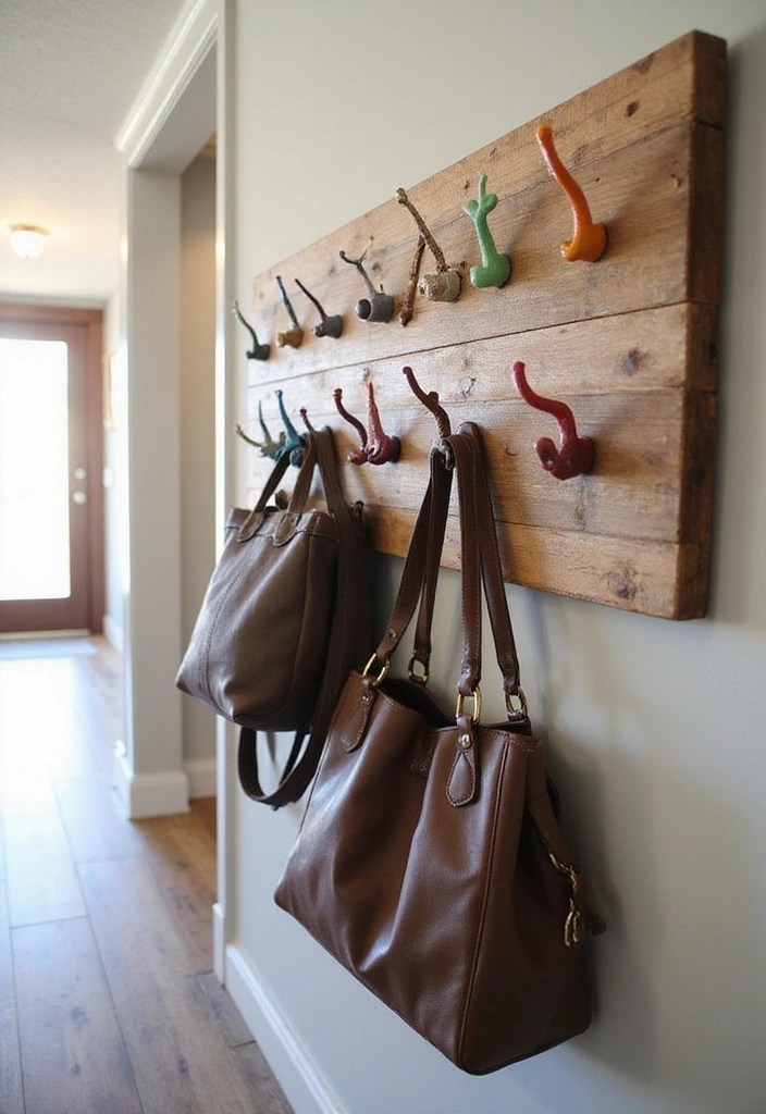 11 DIY Hallway Decor Projects That Are Easy and Budget-Friendly (Try #6!) - 8. DIY Hooks and Racks