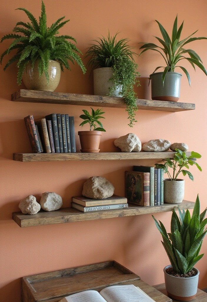 12 Floating Shelves That Will Make Your Walls Pop (Discover #3's Magic!) - 8. Nature-Inspired Shelves