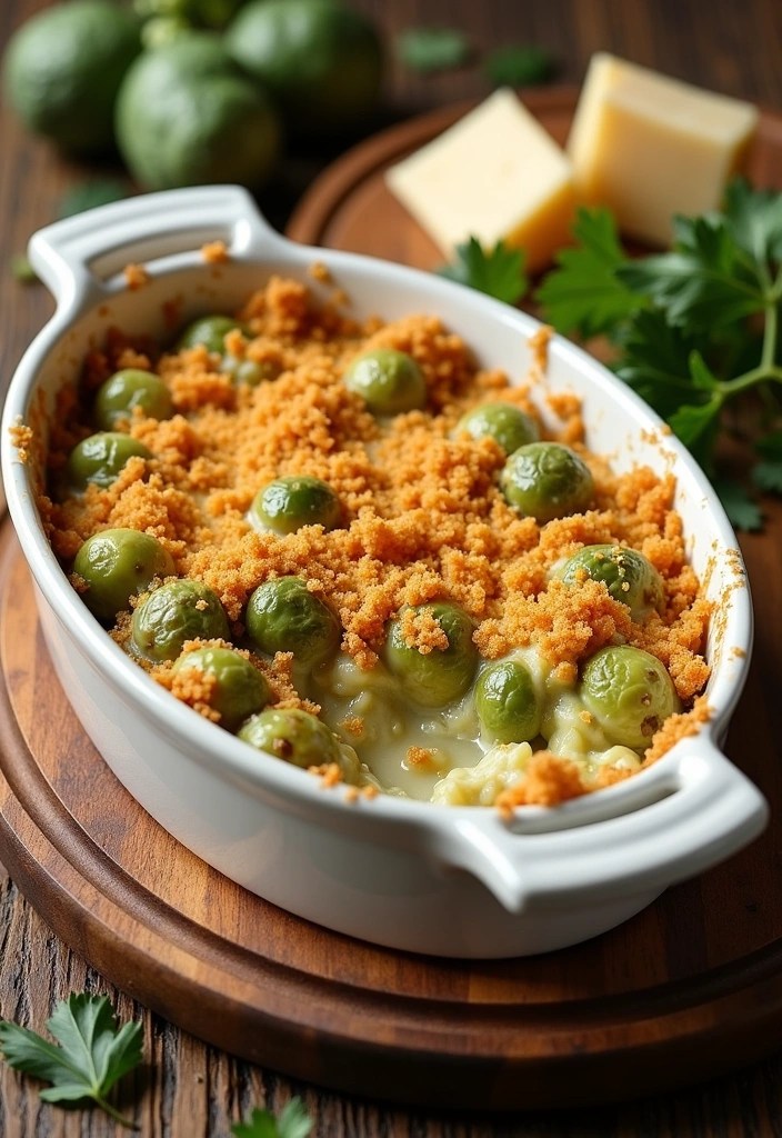 12 Irresistible Brussel Sprouts Side Dishes That Will Steal the Show! - 3. Creamy Brussel Sprouts Casserole