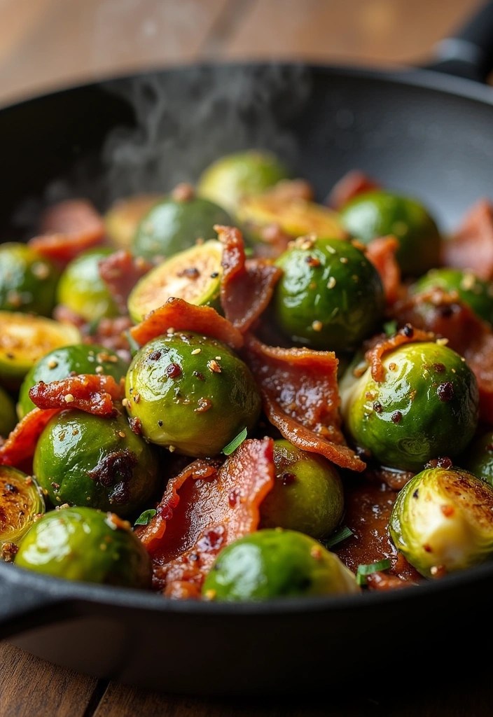 12 Irresistible Brussel Sprouts Side Dishes That Will Steal the Show! - 4. Sautéed Brussel Sprouts with Bacon