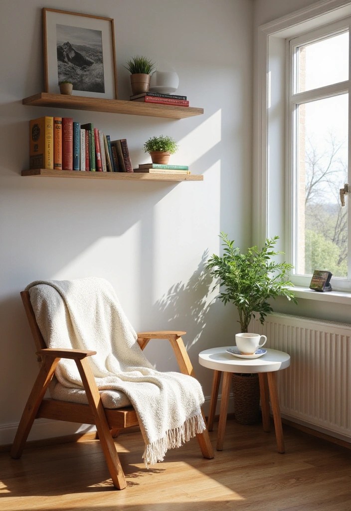 12 Minimalist Floating Shelf Hacks That Will Declutter Your Life! - 1. Create a Cozy Reading Nook
