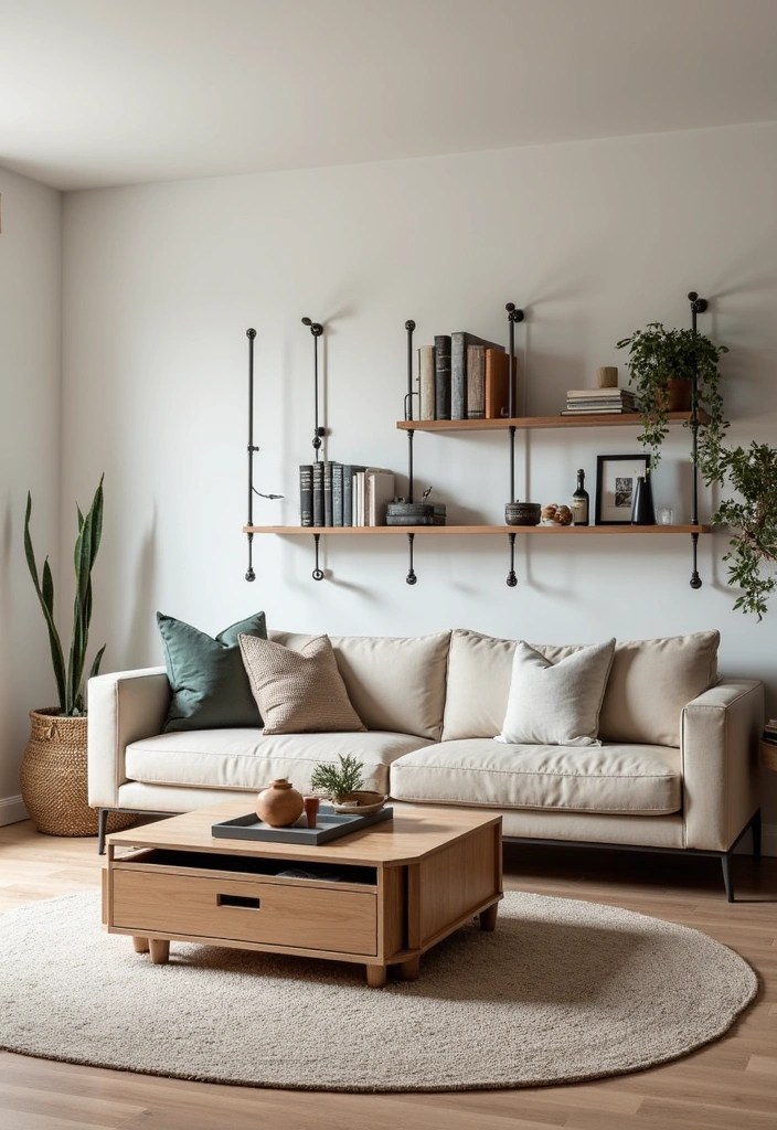 14 Modern Living Room Decor Trends with Rugs and Paints You Need to Try Right Now! - 14. Smart Storage Solutions