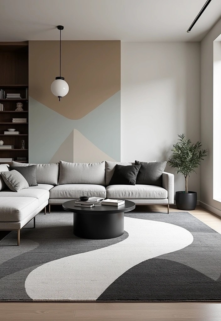 14 Modern Living Room Decor Trends with Rugs and Paints You Need to Try Right Now! - 3. Geometric Patterns