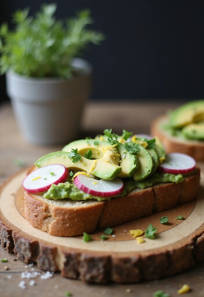 15 Irresistibly Healthy Spring Snacks You Can Whip Up in Minutes! - 1. Zesty Avocado Toast with Radishes