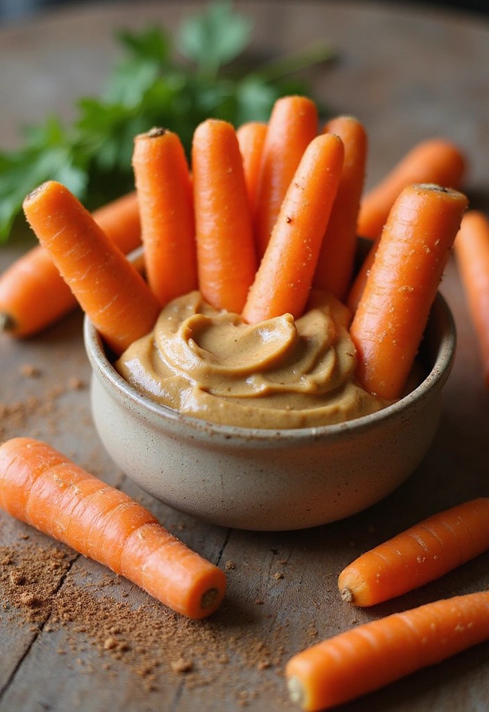 15 Irresistibly Healthy Spring Snacks You Can Whip Up in Minutes! - 3. Carrot Sticks with Peanut Butter