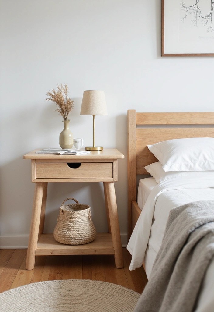 17 Minimalist Nightstand Designs That Are Pure Bedroom Goals! - 1. The Sleek Scandinavian Stand