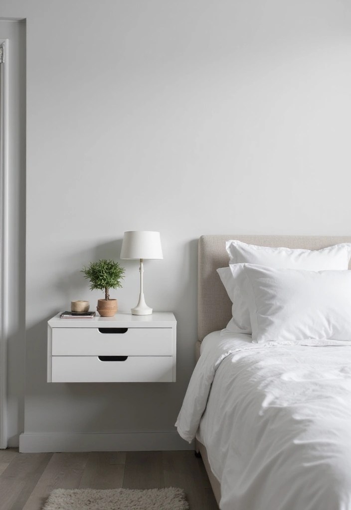 17 Minimalist Nightstand Designs That Are Pure Bedroom Goals! - 3. Floating Elegance