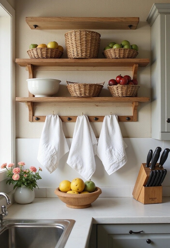 17 Small Kitchen Decor Ideas That Maximize Style and Space (Wait Until You See #5!) - 2. Under-Shelf Baskets
